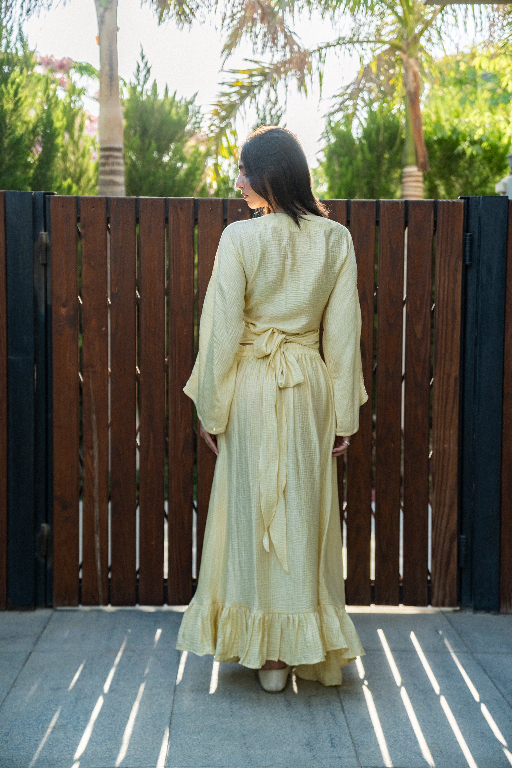 Golden hour set in yellow