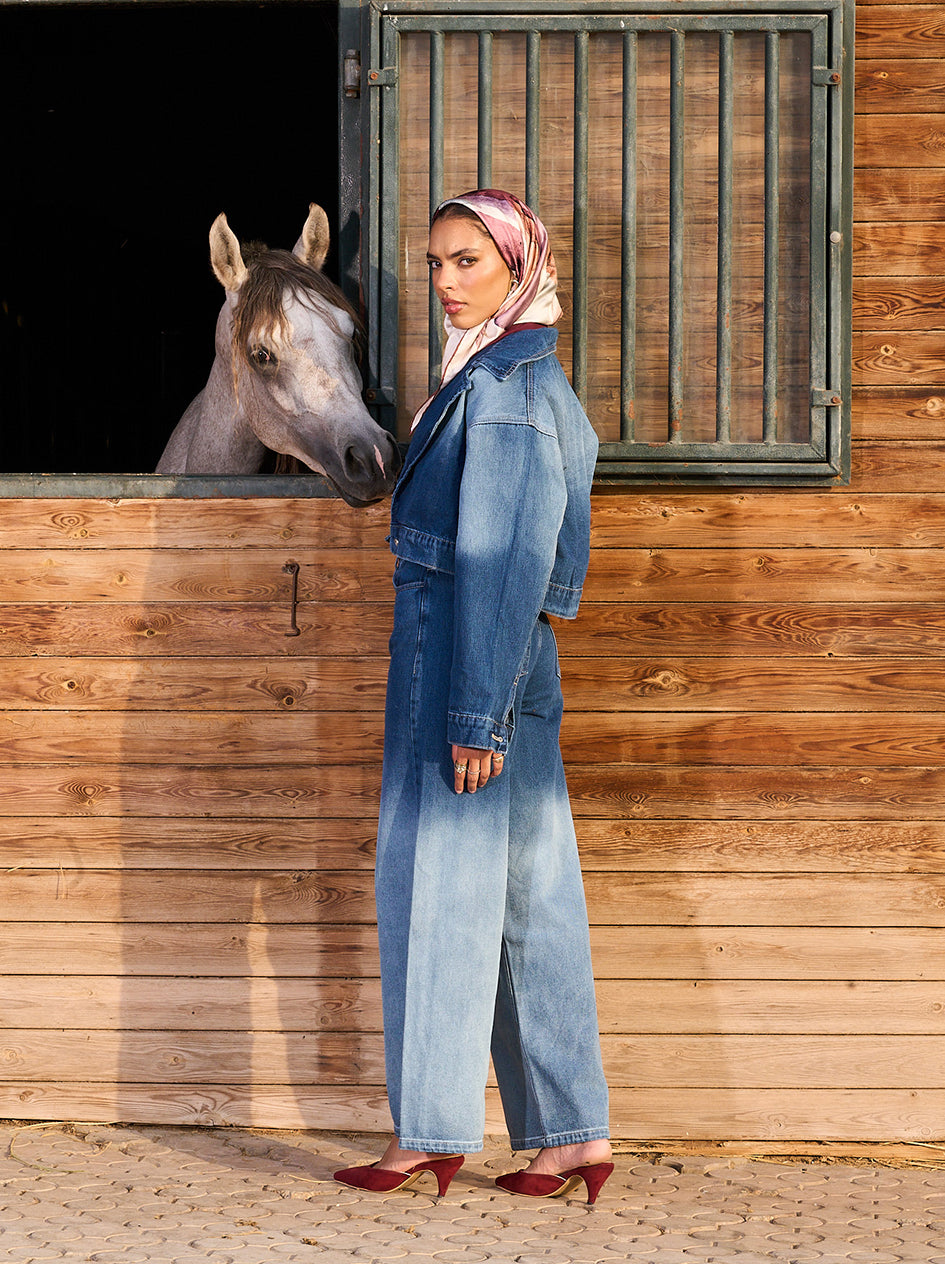 2 in 1 Full Denim Set