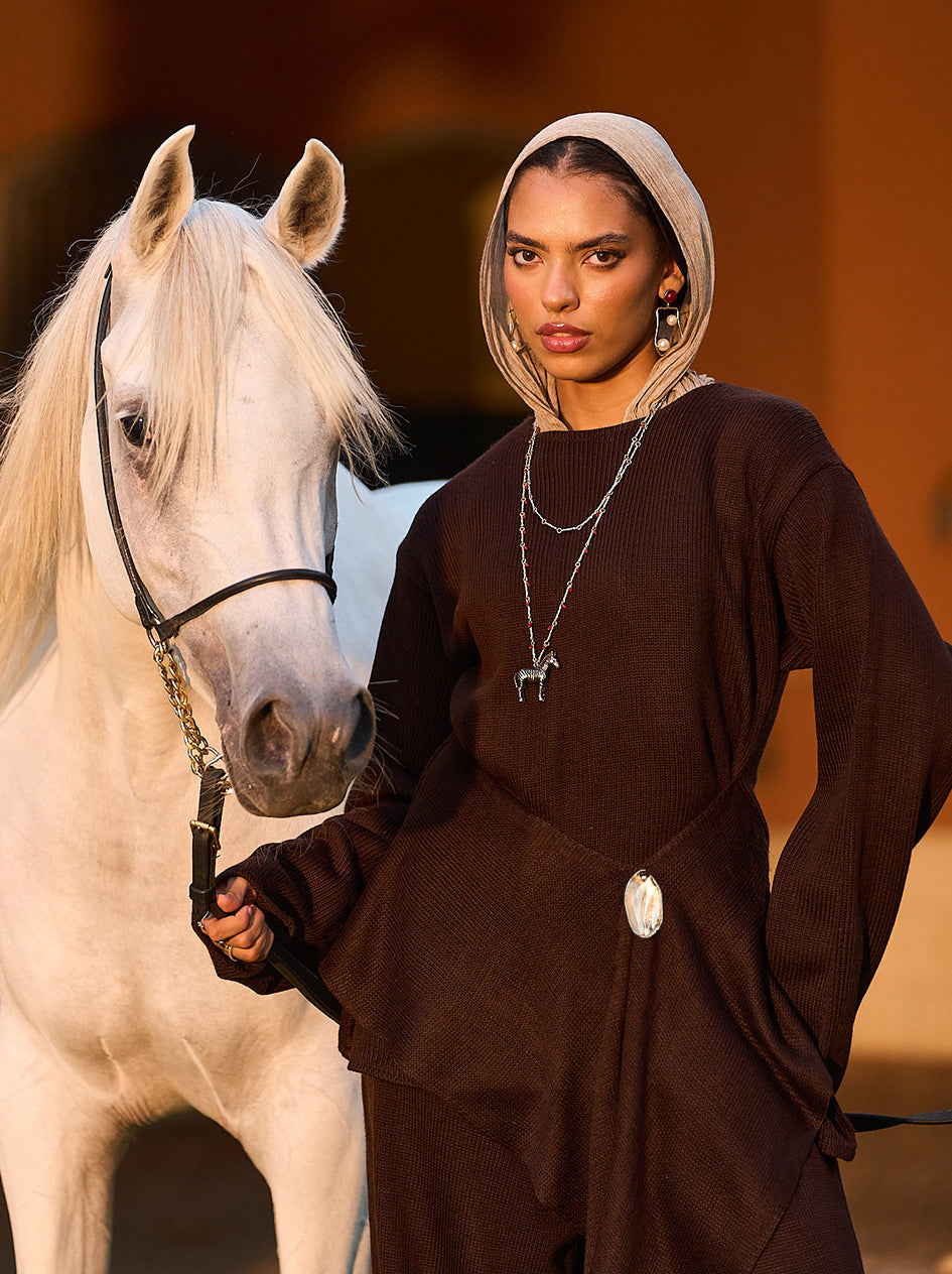 The Harmony knit set -  Brown