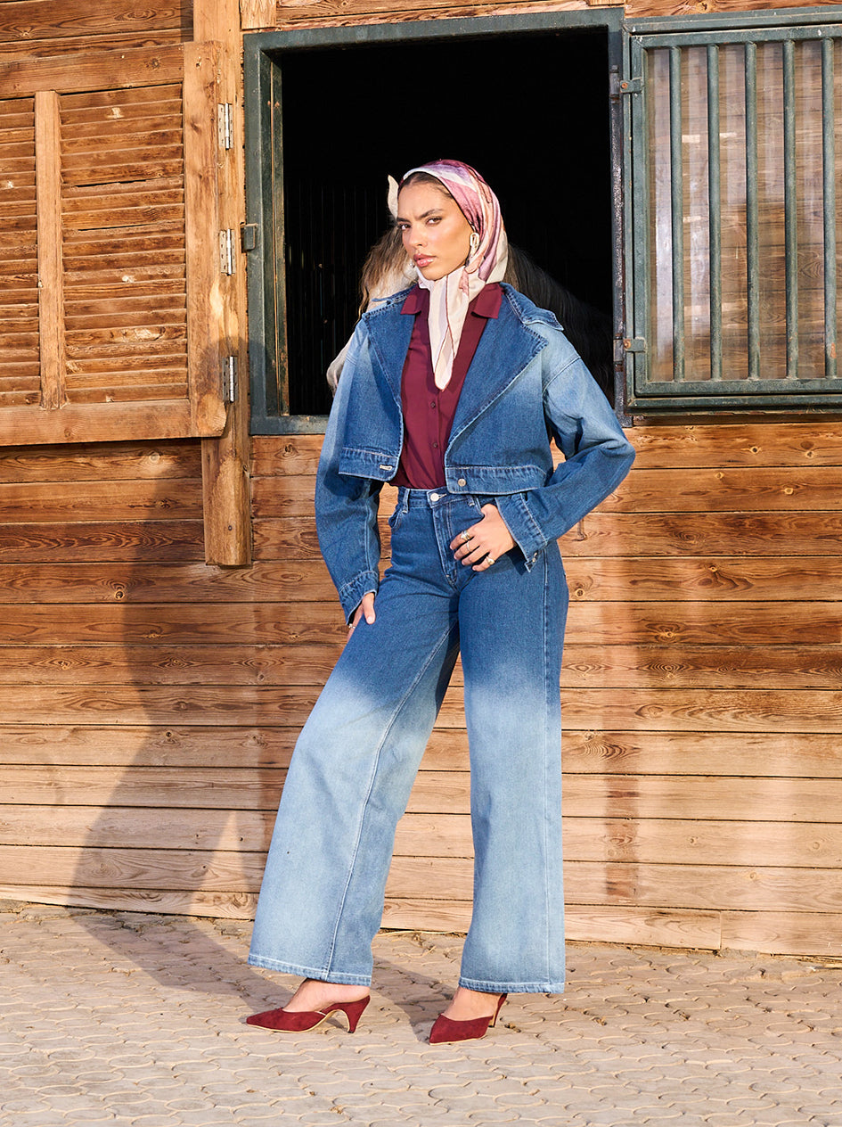 2 in 1 Full Denim Set