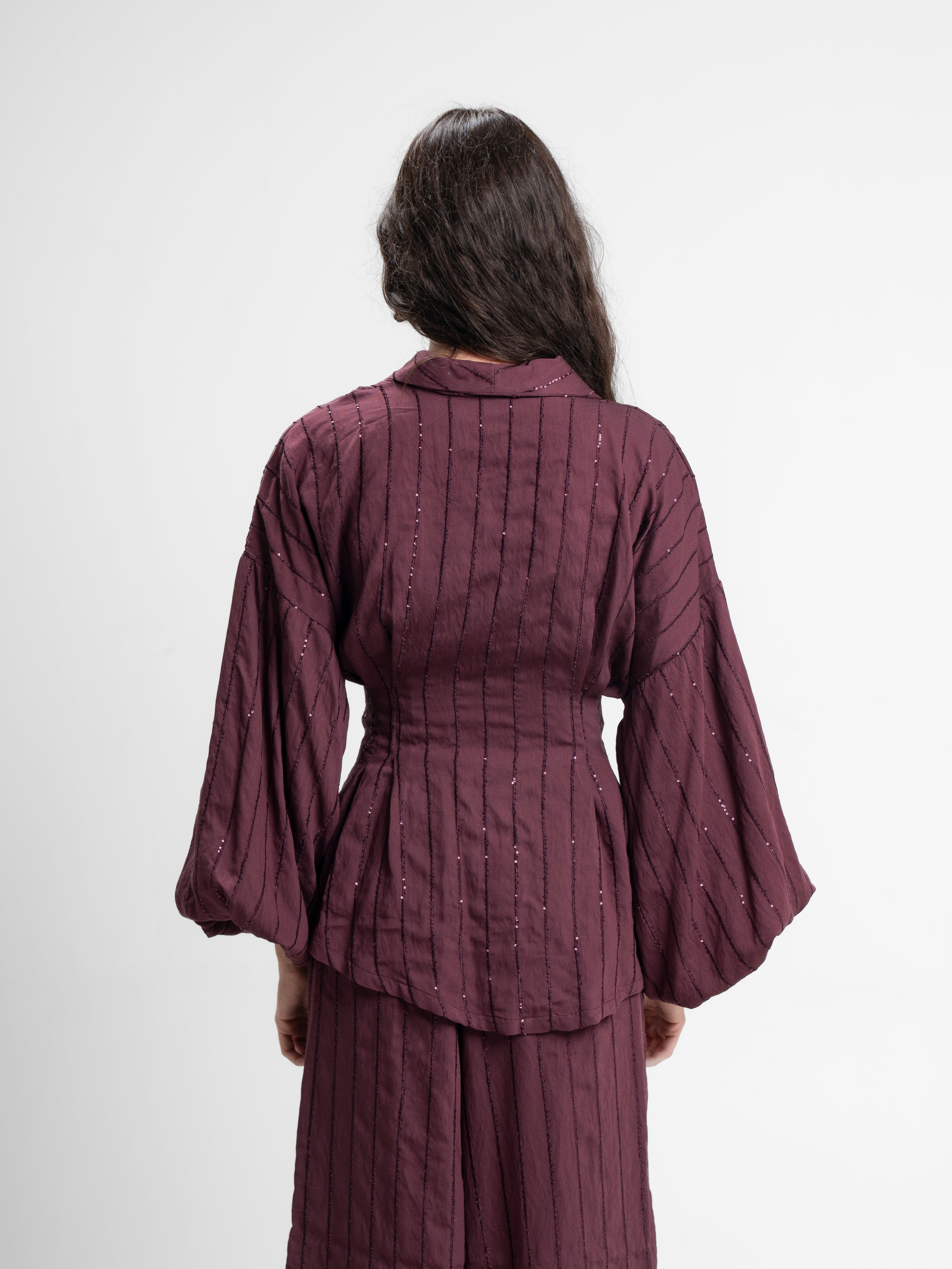 The Cinch set in burgundy