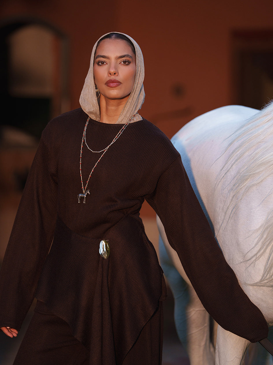 The Harmony knit set -  Brown