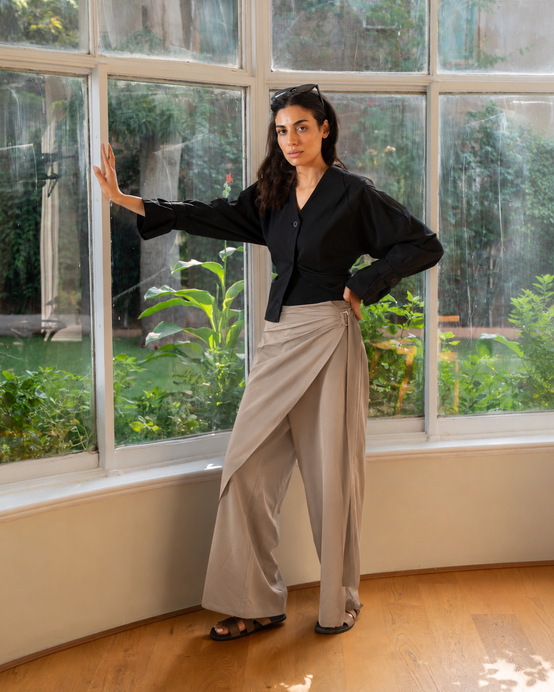 The Flowline Pants in Beige