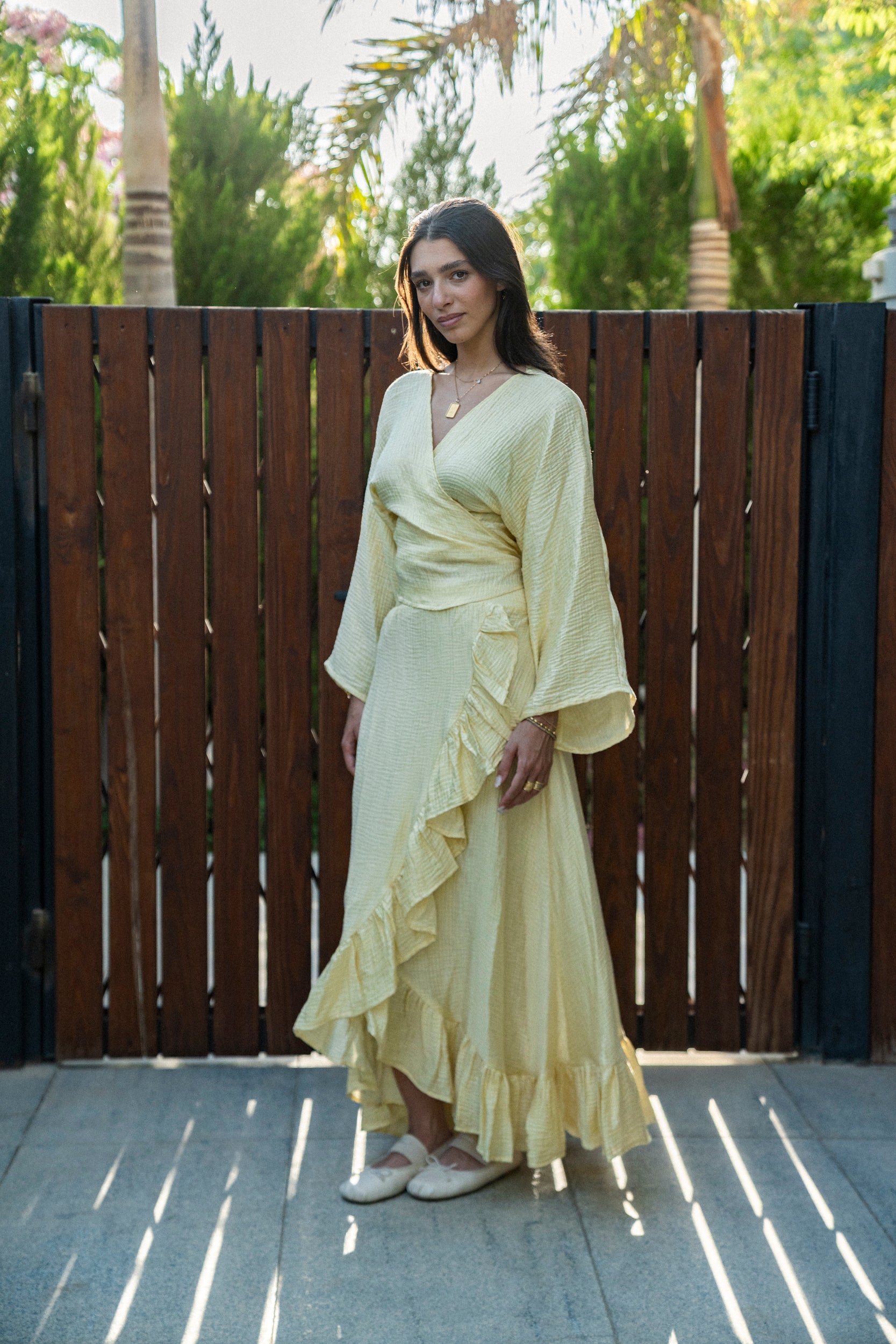 Golden hour set in yellow