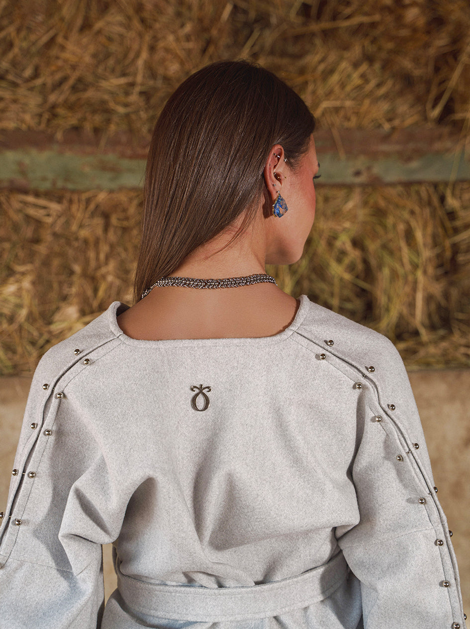 The Maestro Wrapped Jacket - gray