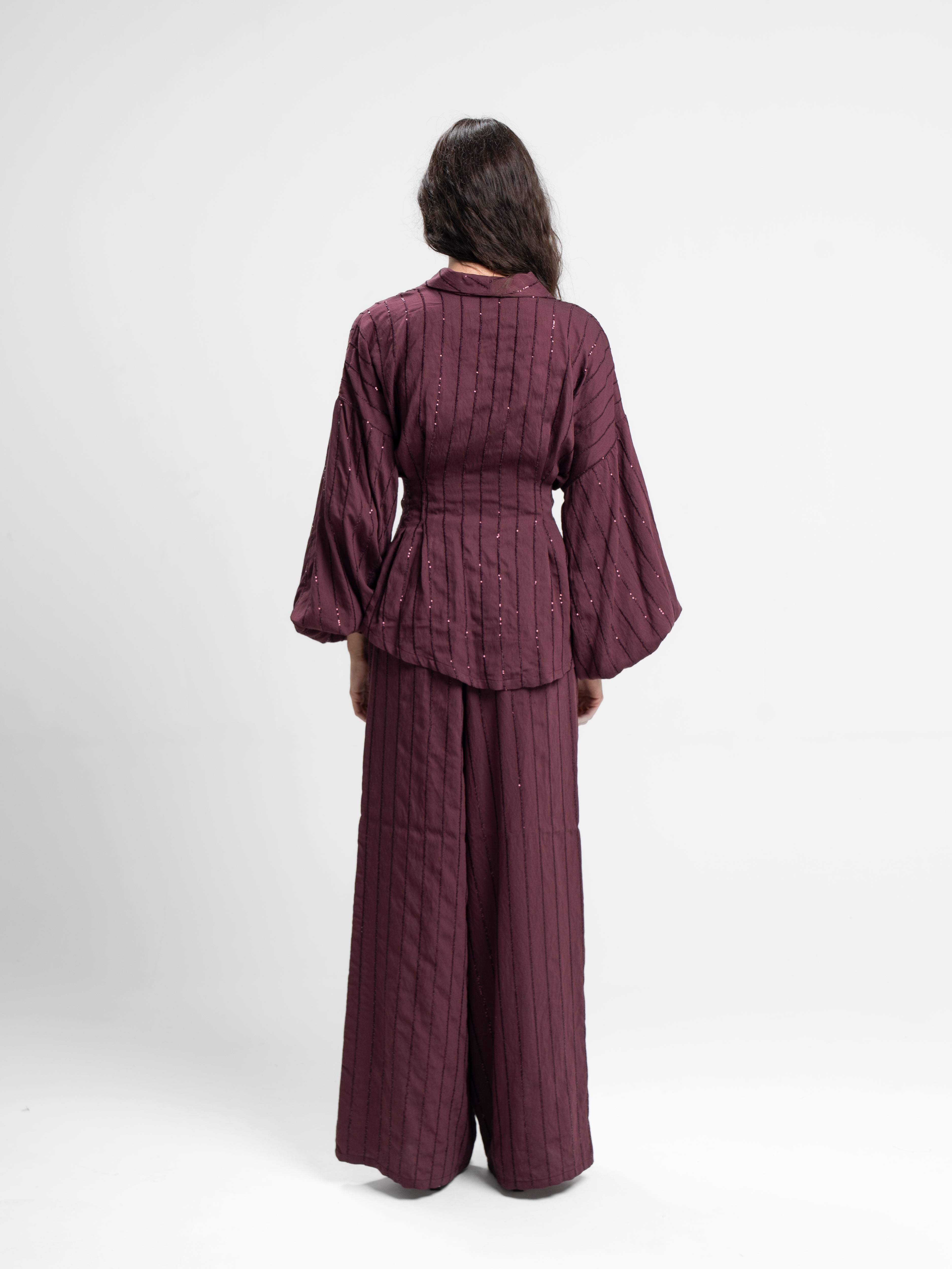 The Cinch set in burgundy