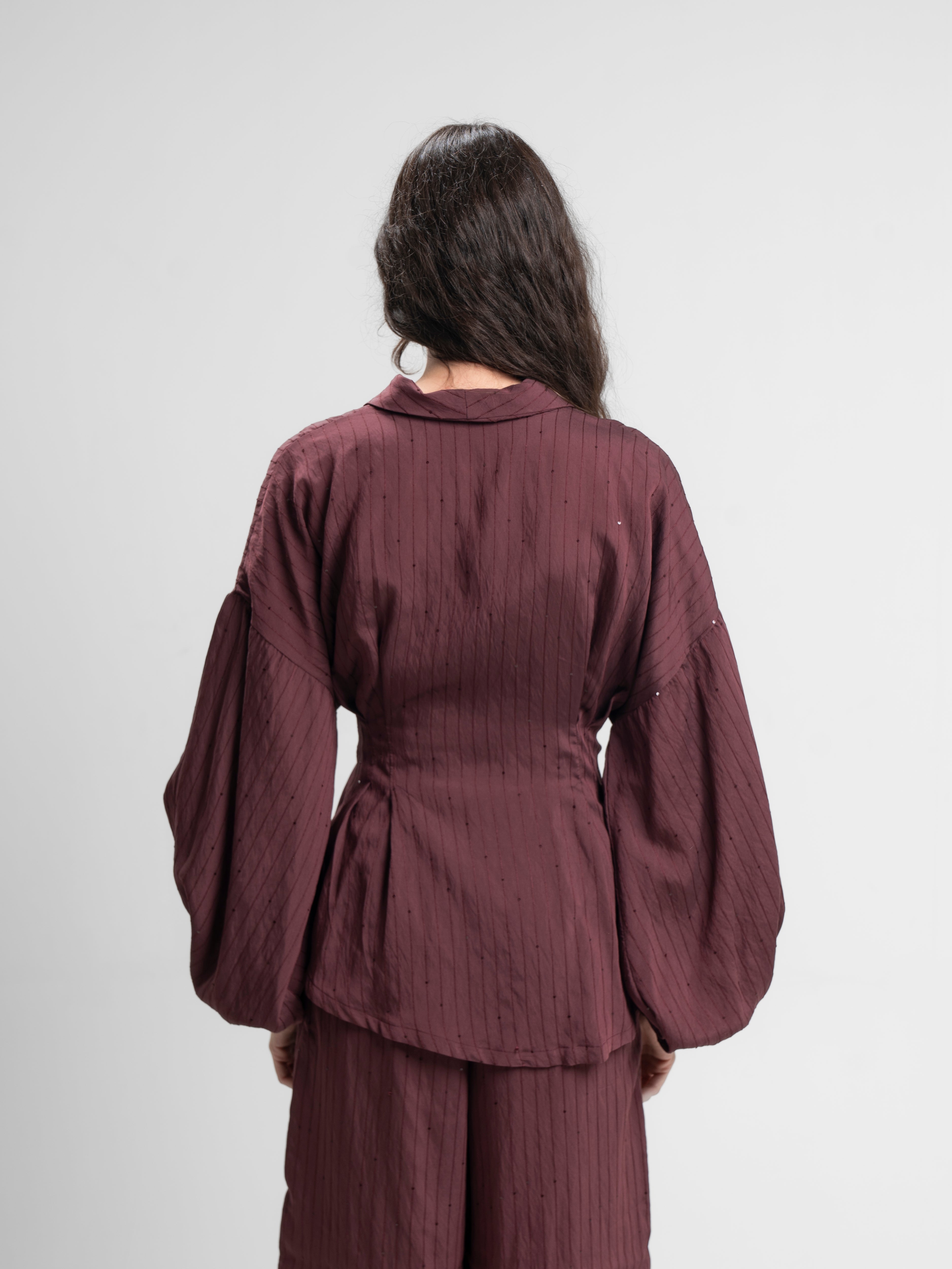 The Cinch set in burgundy