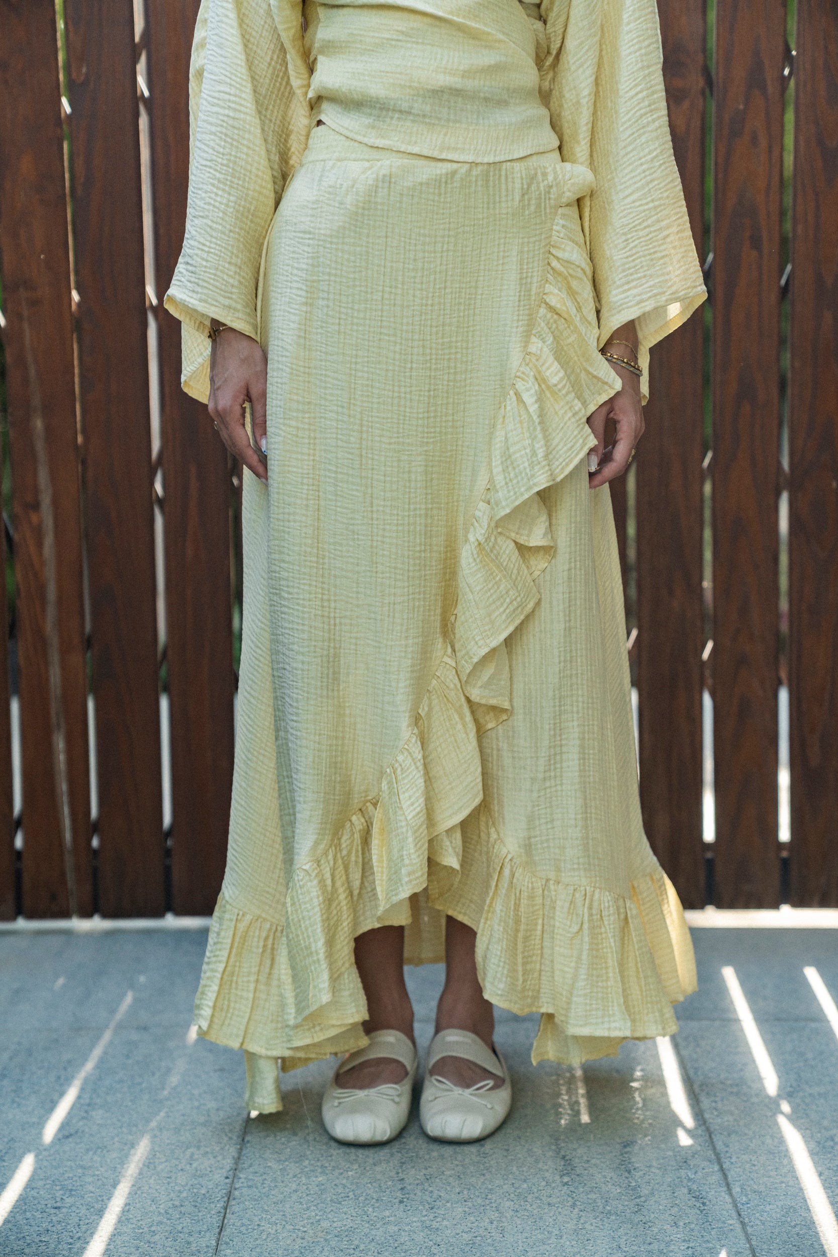 Golden hour set in yellow