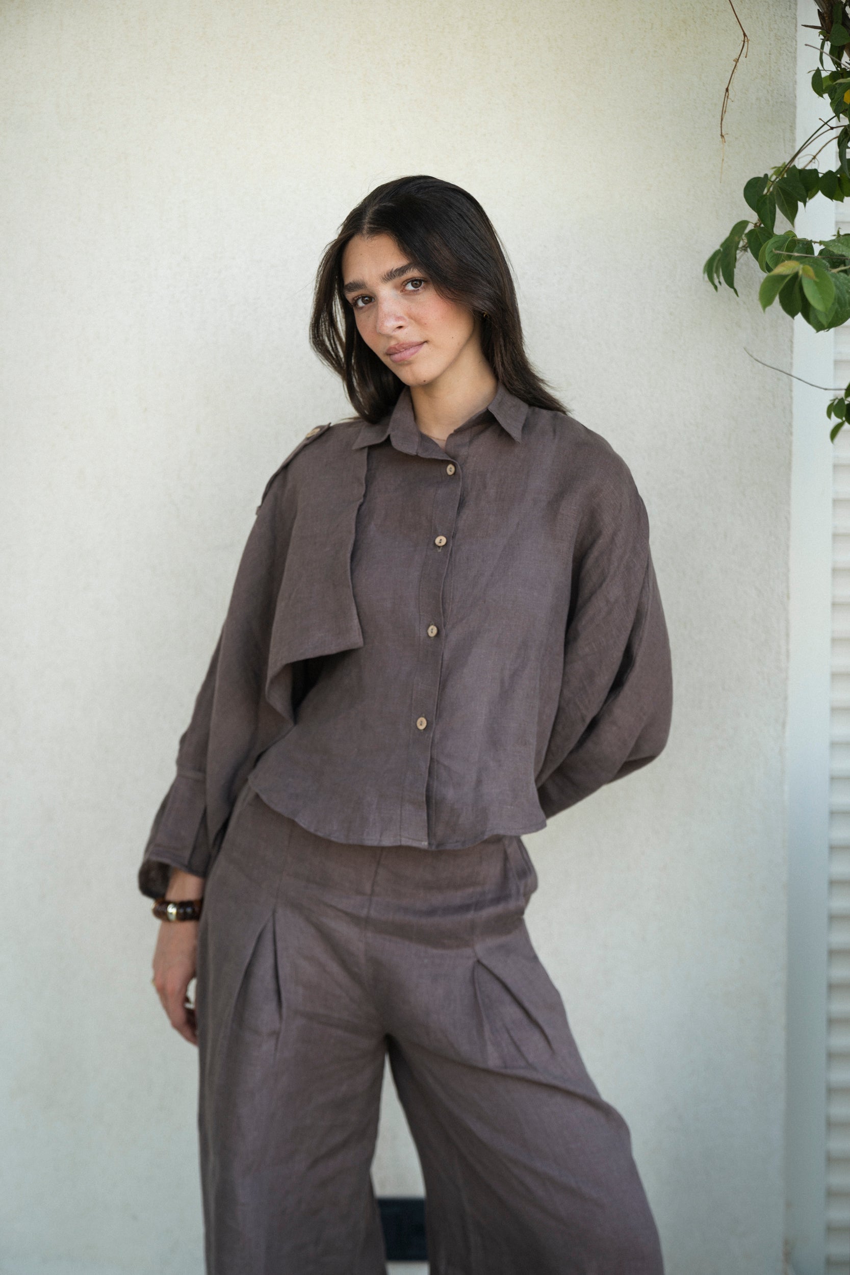 Trench set in Brown