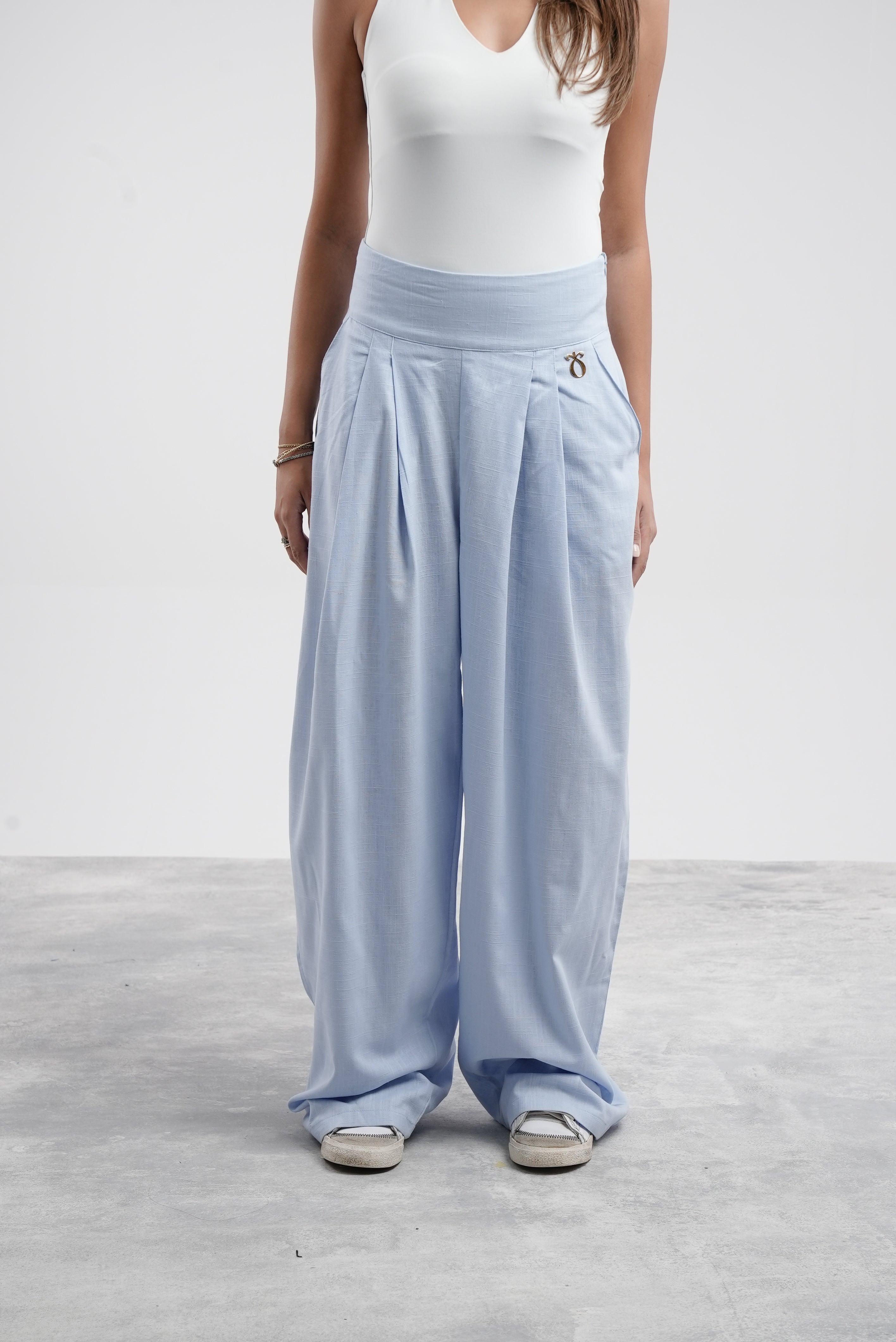 Sakinah Linen Pants - Blue