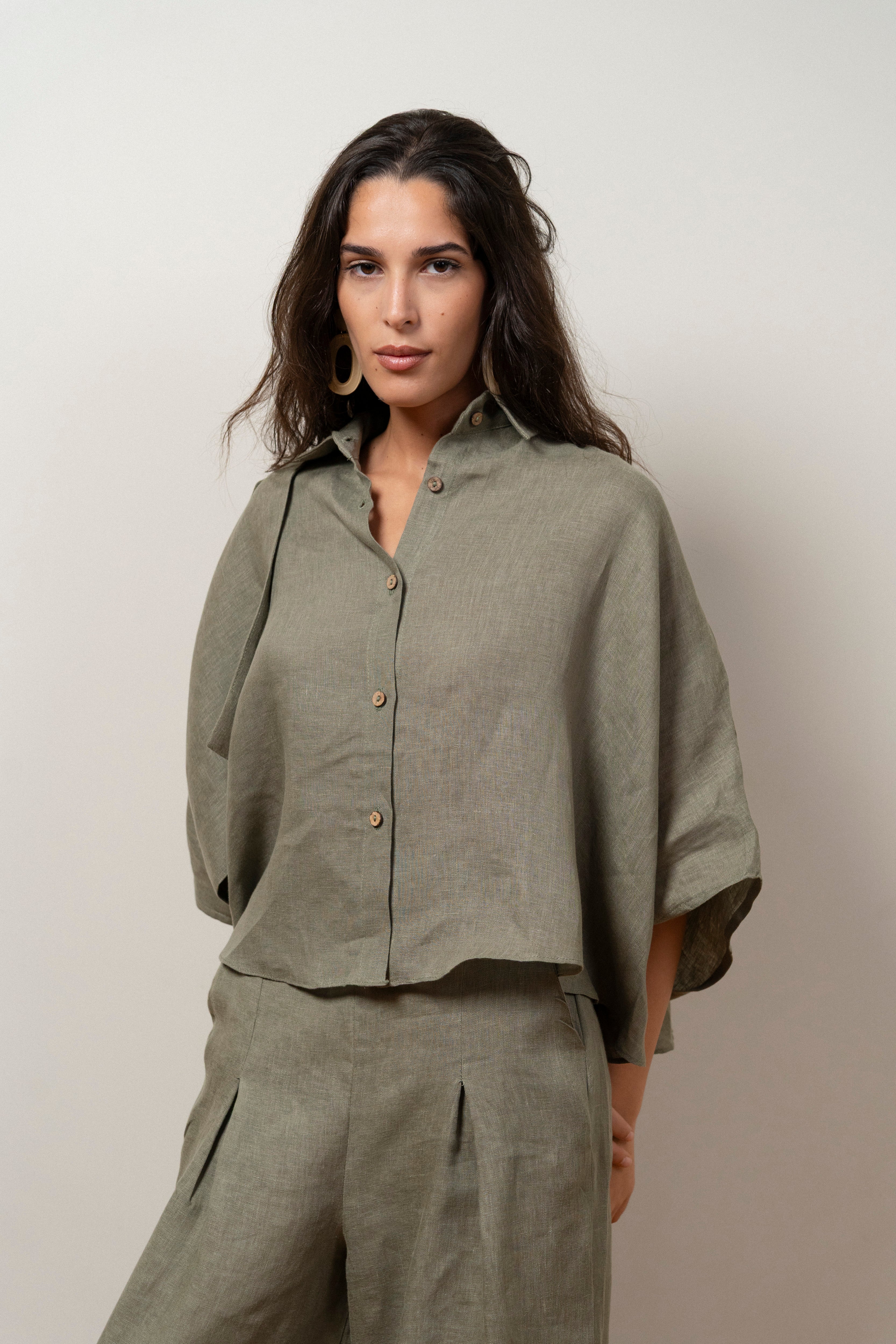 Trench set in Olive