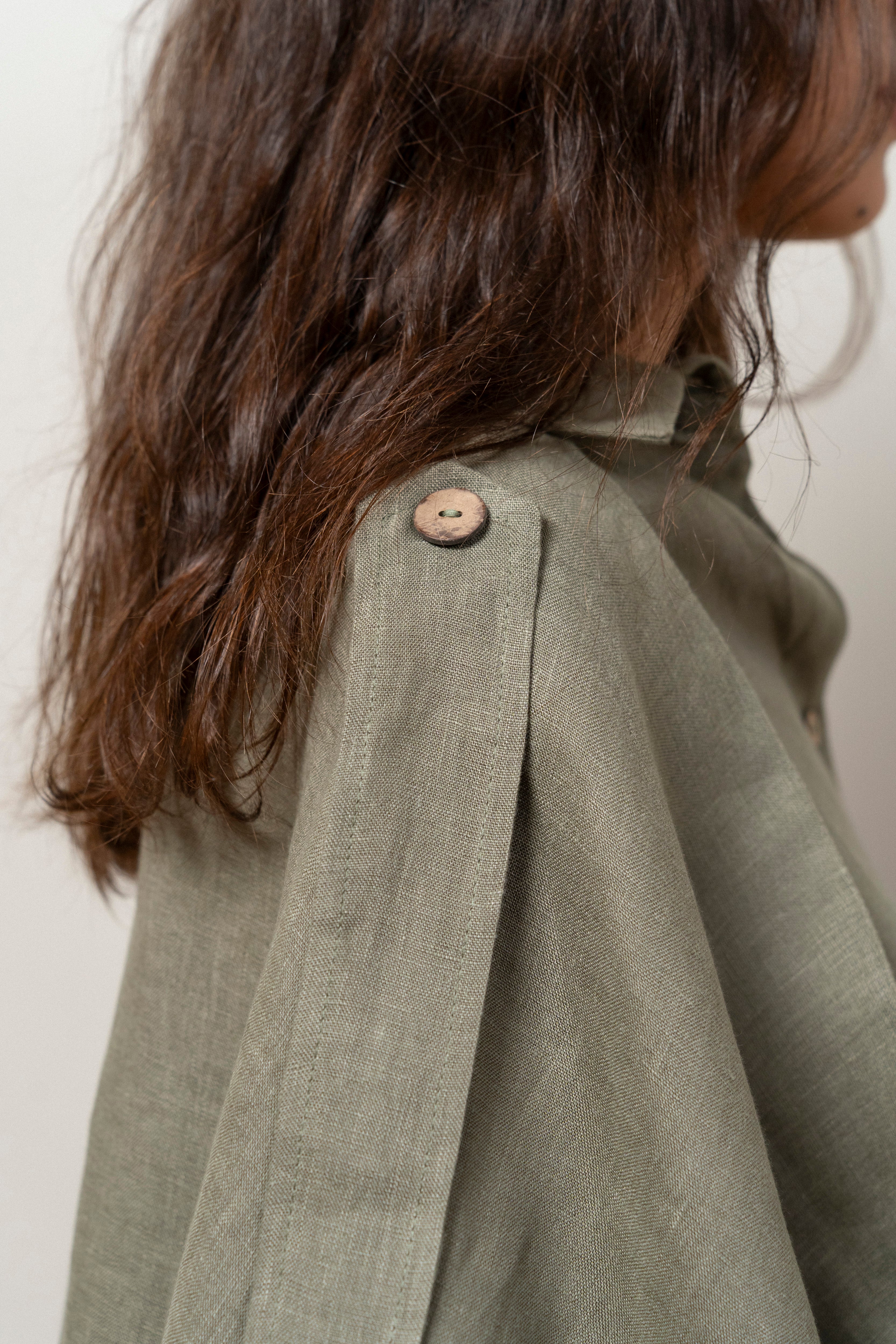 Linen Trench Jacket
