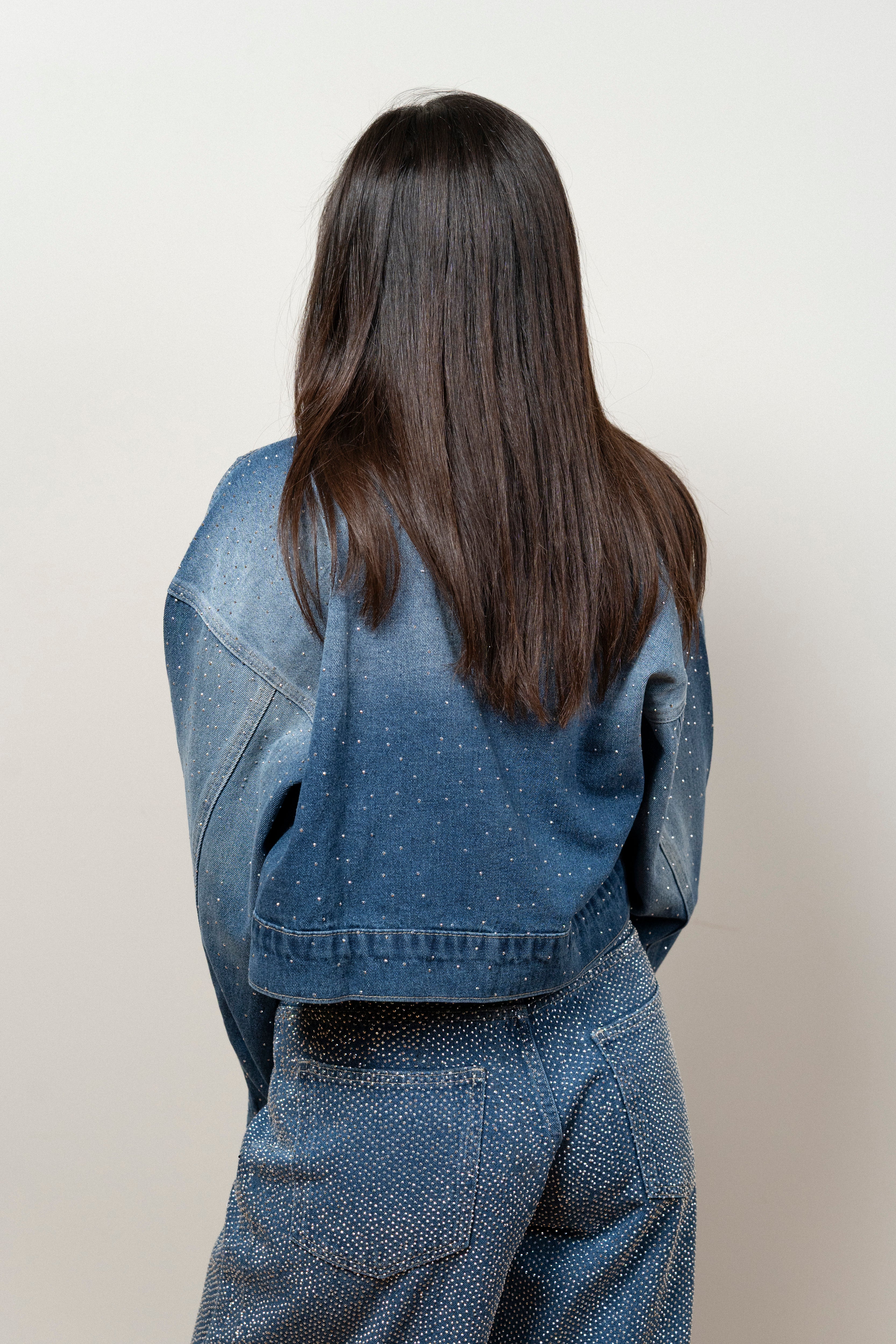 Denim Jacket with Studs
