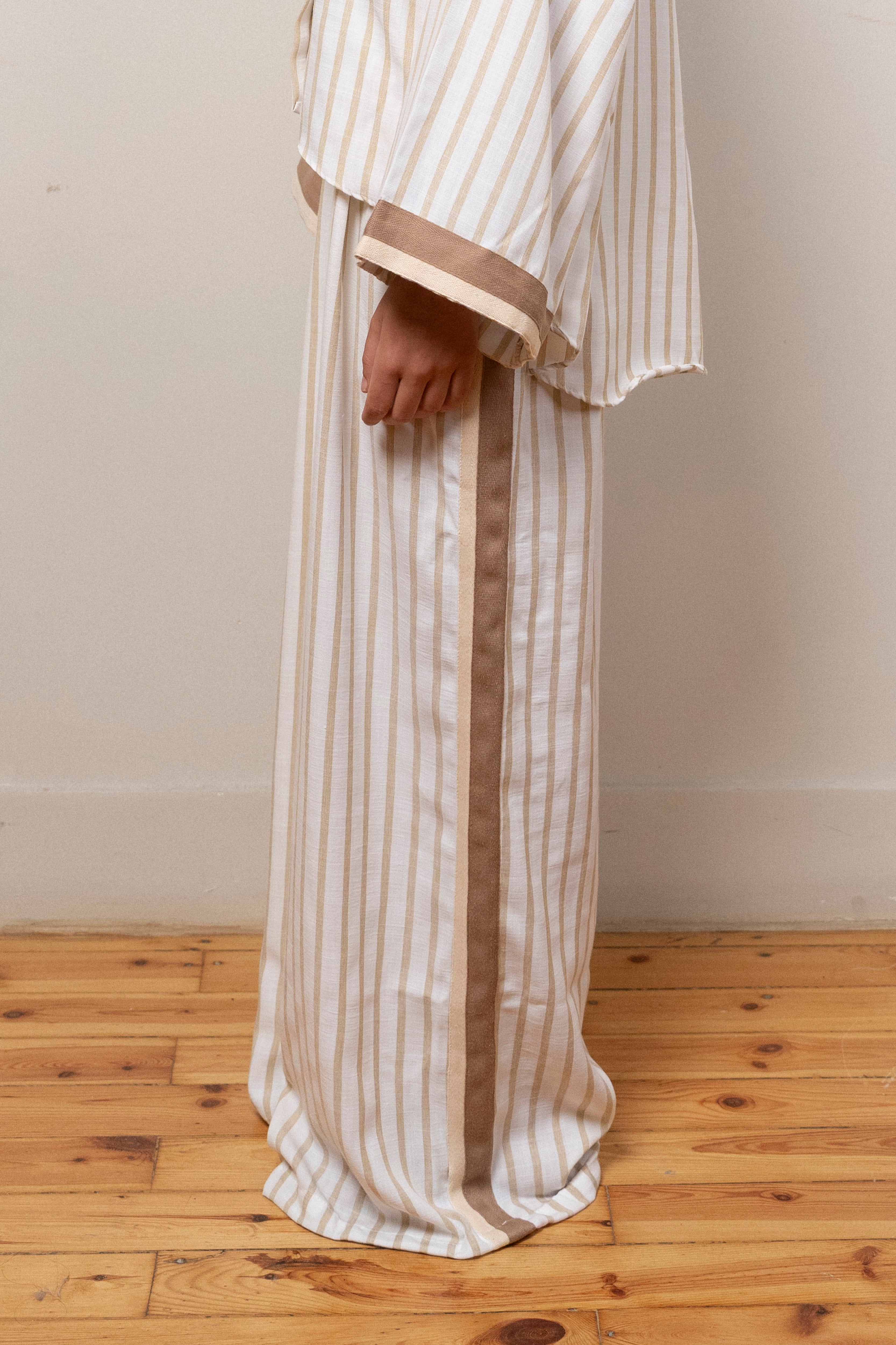 Sandline Striped Set in Beige