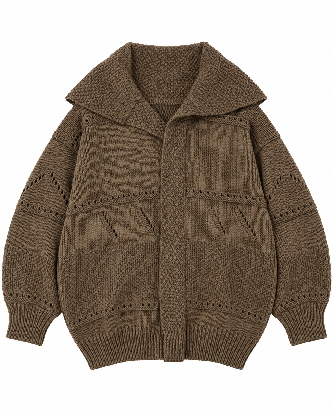 The Knit Code in brown