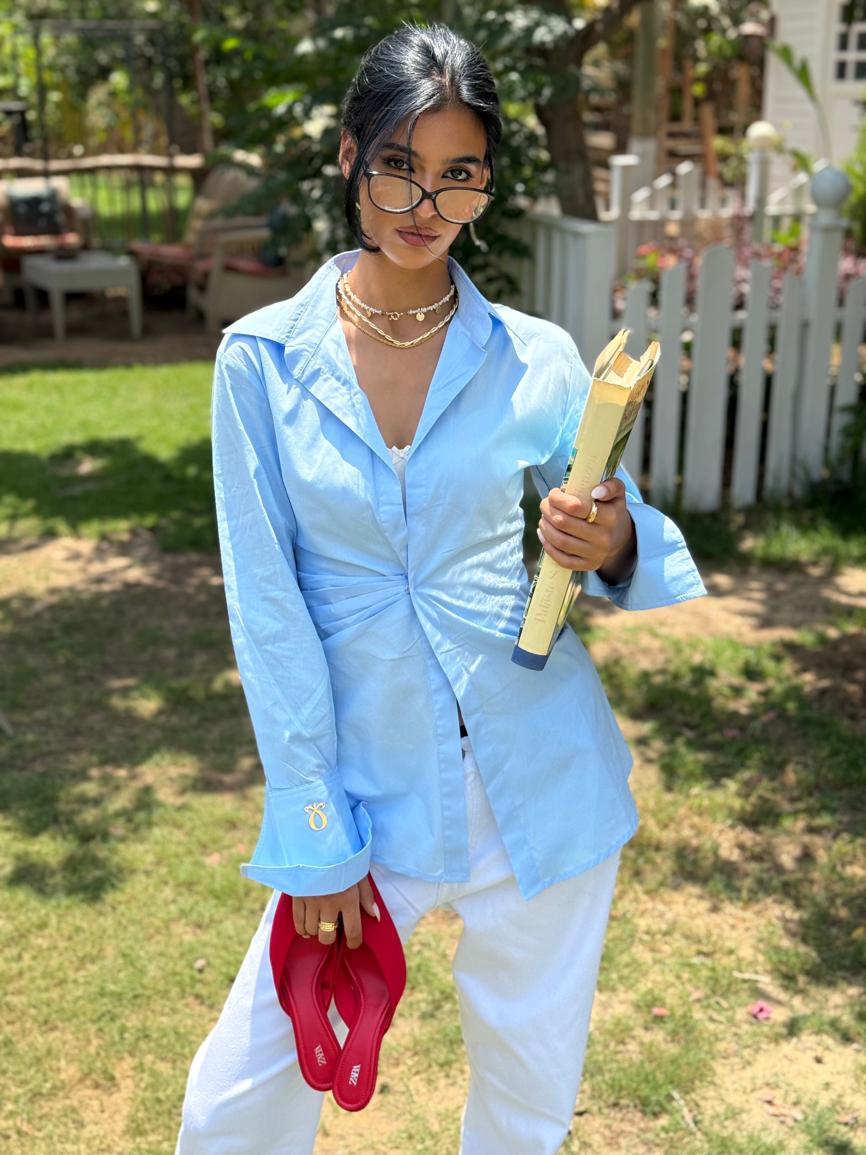 Hayah Shirt - Baby Blue