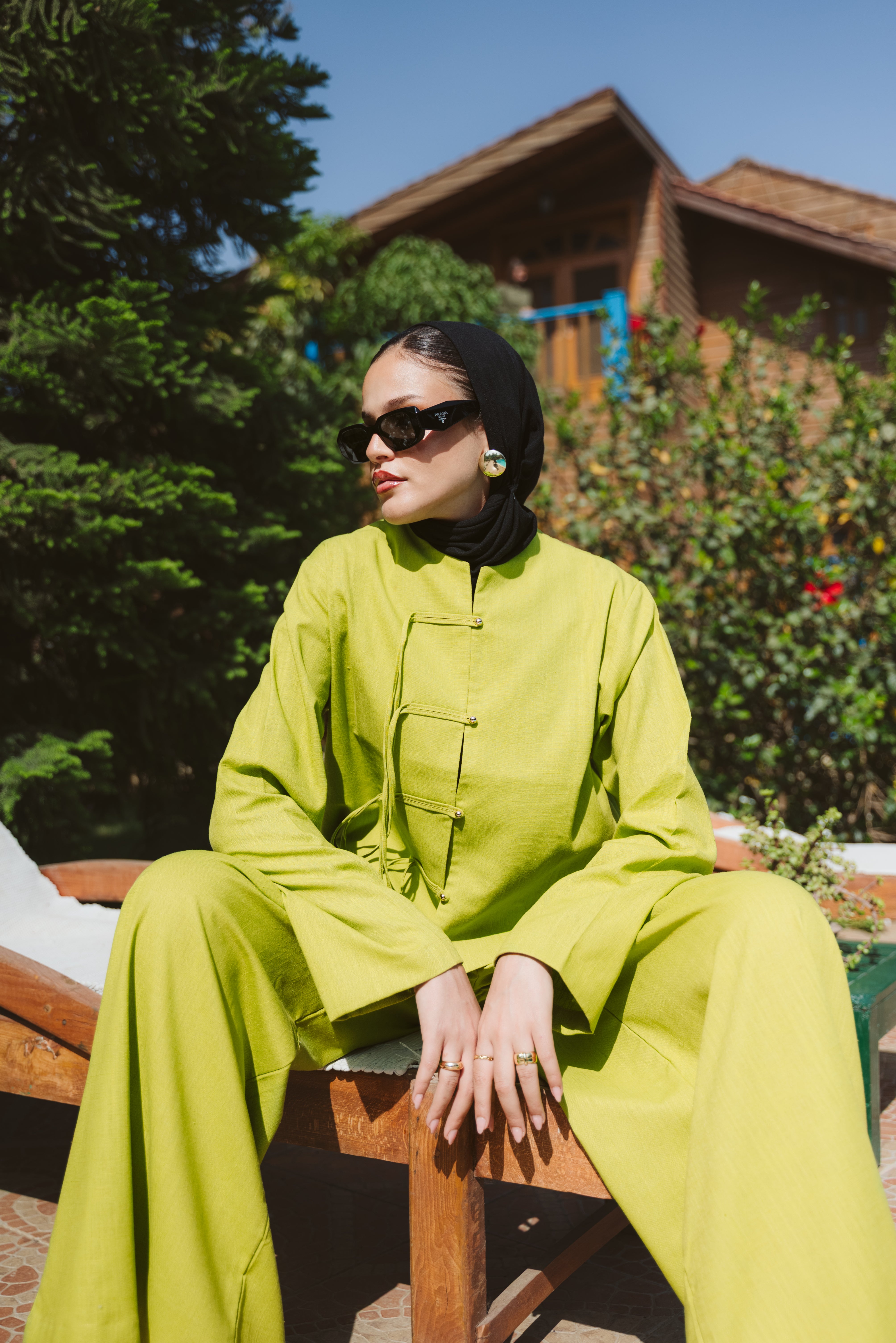 Aniqah Breeze Set - Green