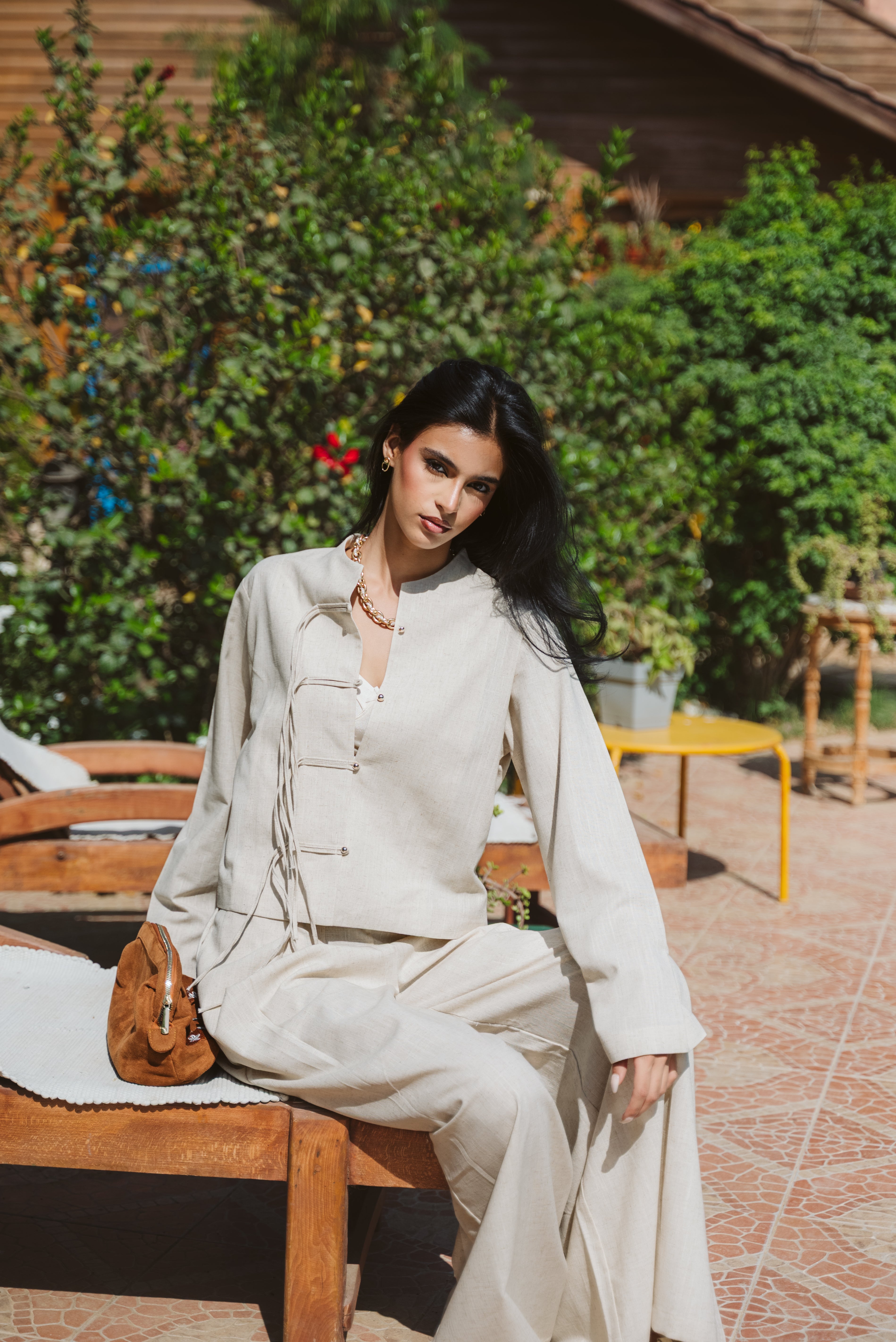 Aniqah Breeze Set - Beige