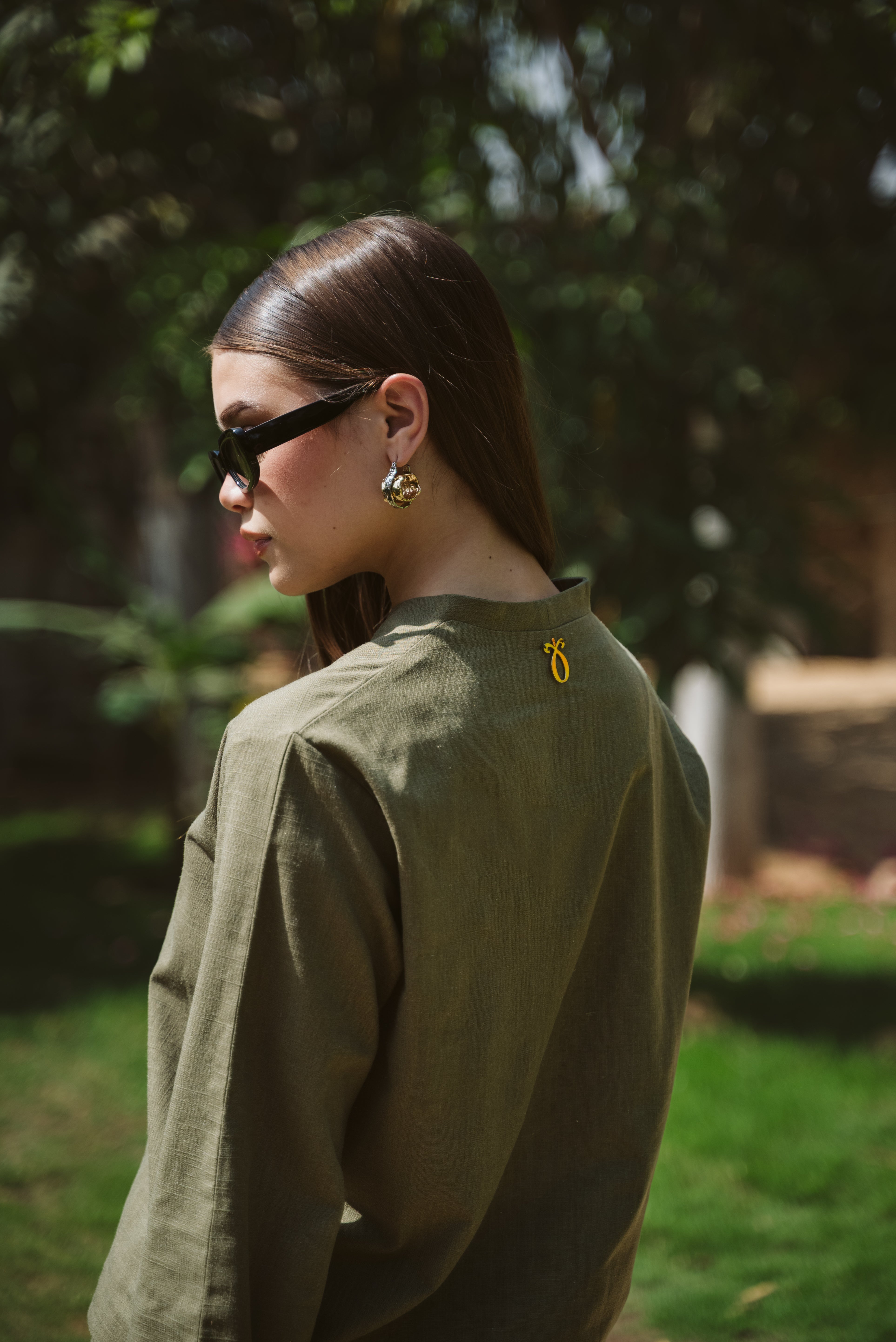 Aniqah Breeze Set - Dark Olive