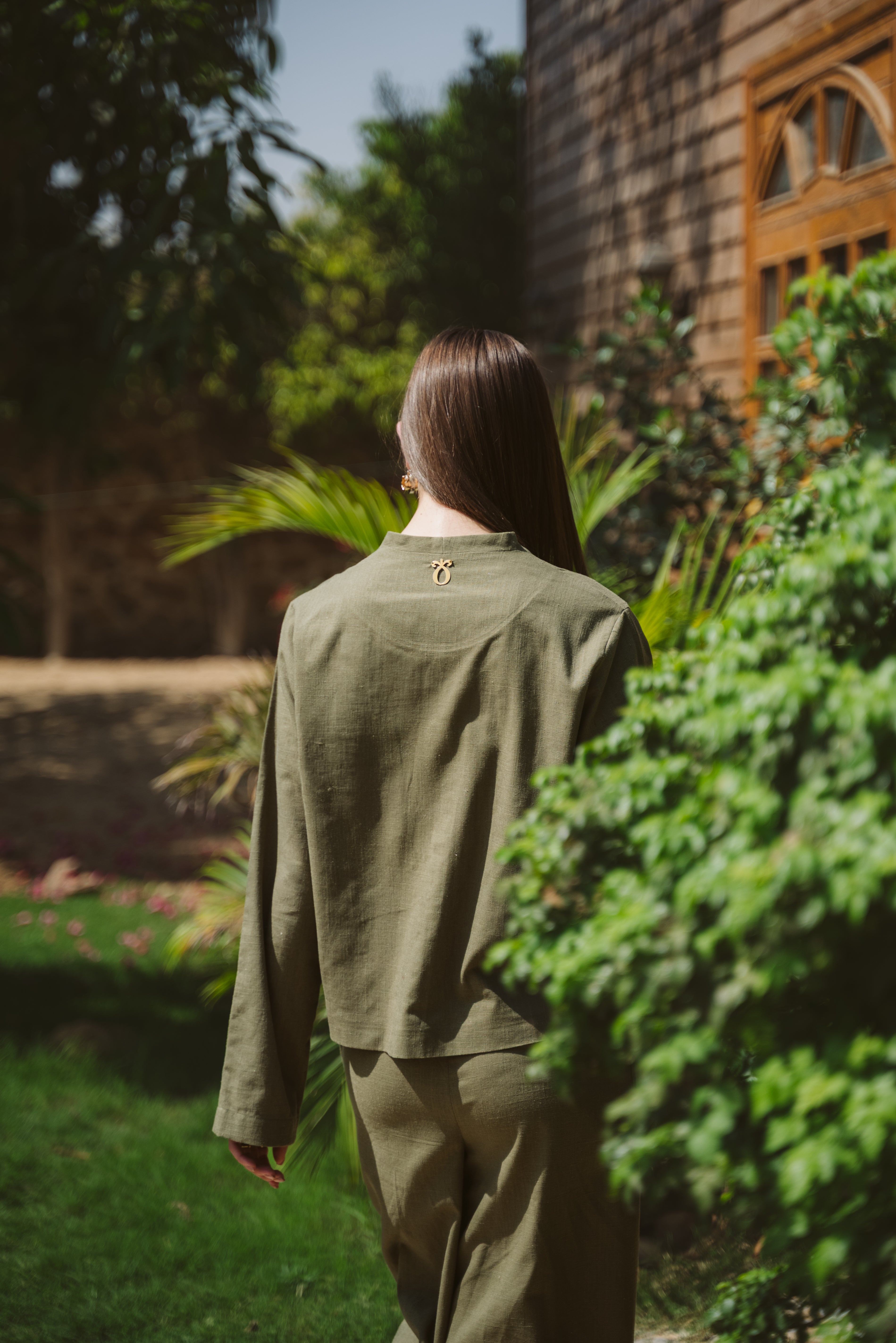 Aniqah Breeze Set - Dark Olive