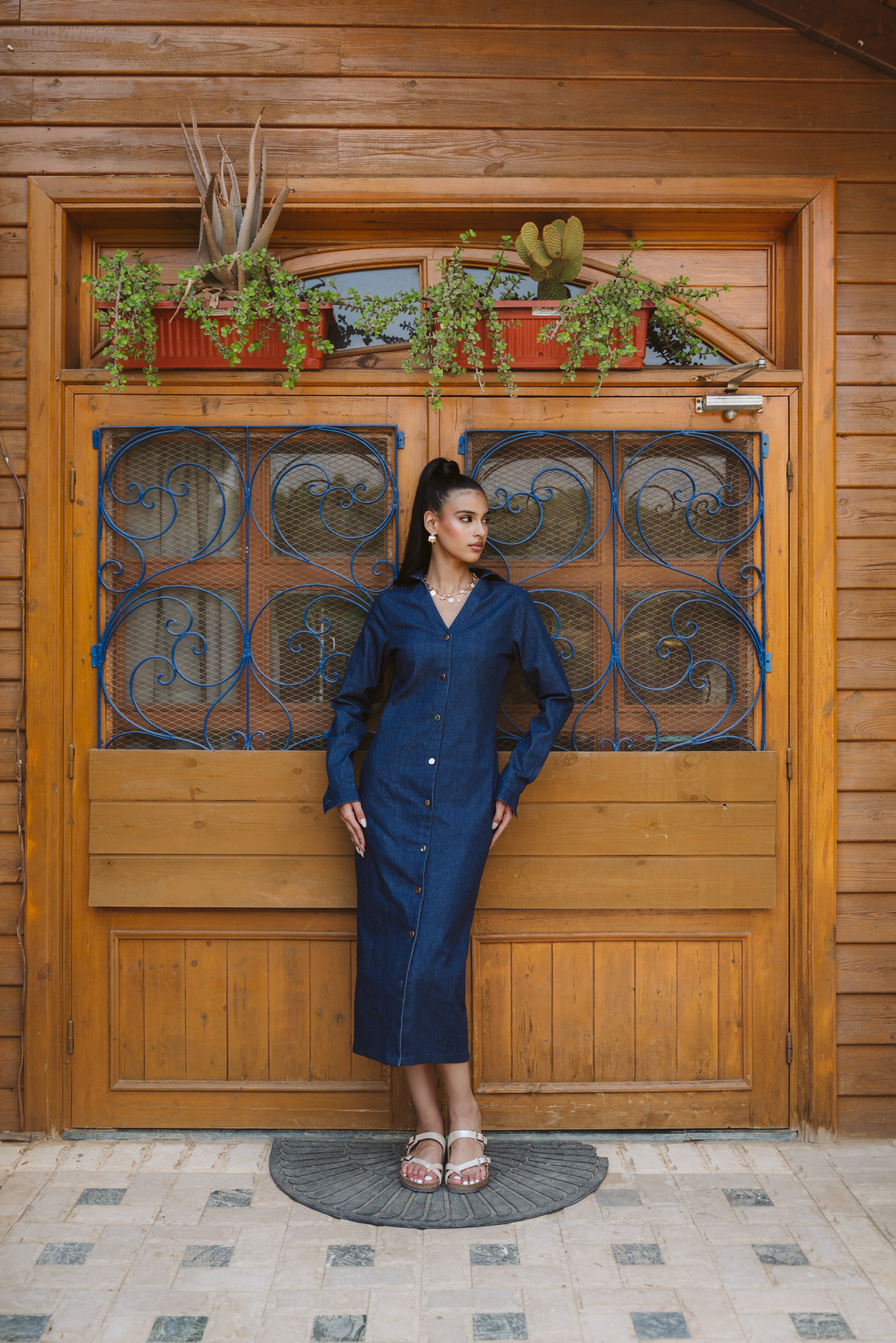 Denim Dress - Dark Blue